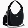Dames Zadig & Voltaire Tassen*Zadig & Voltaire Schouder / Hand Tas Moonrock Grained Leather Zwart