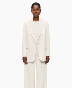 Dames Zenggi Blazers*Blazer Cool Panama Off White