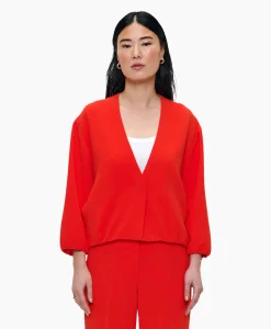Dames Zenggi Blazers*Blazer Pofmouw Rood