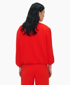 Dames Zenggi Blazers*Blazer Pofmouw Rood