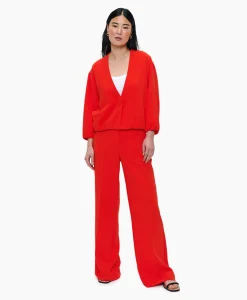Dames Zenggi Blazers*Blazer Pofmouw Rood