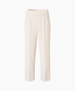 Dames Zenggi Broeken*Chino Japanese Crepe Relaxed Off White