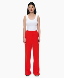 Dames Zenggi Broeken*Pantalon Techno Silk Rood
