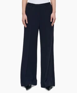 Dames Zenggi Broeken*Pantalon Techno Silk Donker Blauw