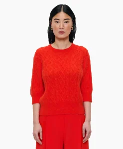 Dames Zenggi Truien*Top Cable Rood