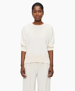 Dames Zenggi T-Shirts & Tops*Top Relaxed Short Sleeve Off White