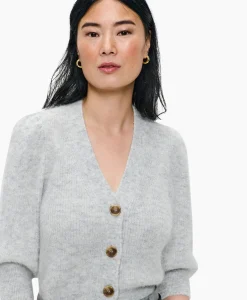 Dames Zenggi Vesten*Vest Cropped 3/4 Sleeve Licht Grijs